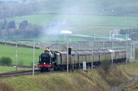 46115 picking up speed from the Abington water stop 1 - Chris Taylor